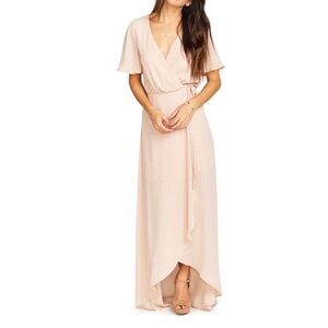 Sophia Wrap Dress Dusty Pink Size Small 4-6